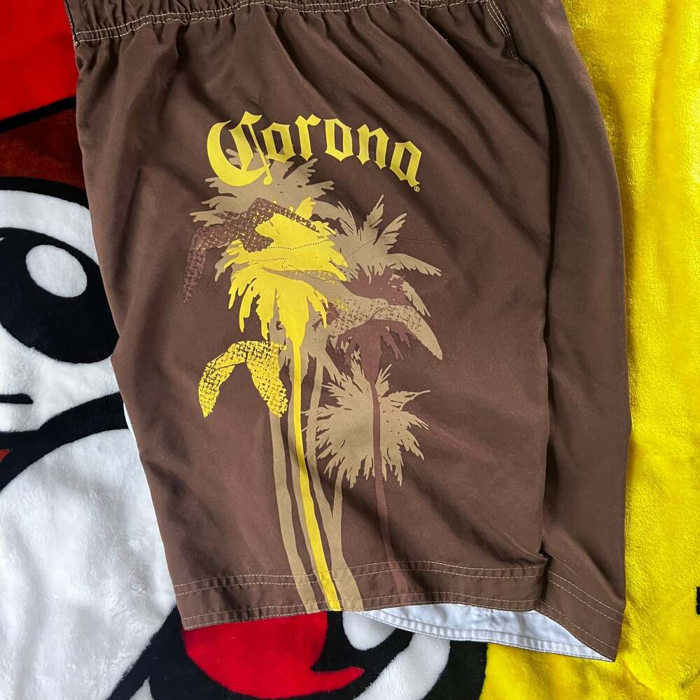 Corona  Men's Brown Shorts Swim Trunks